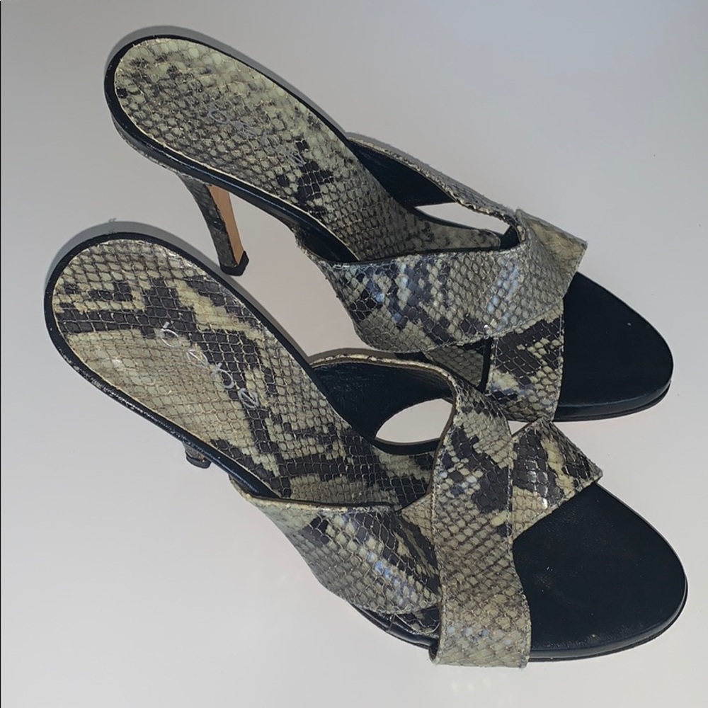 Bebe Snake Heels 8
